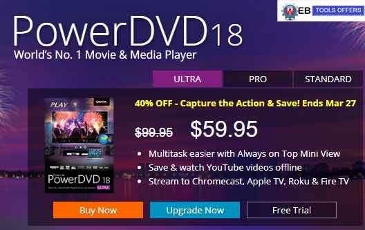 PowerDVD18 Discount Coupon