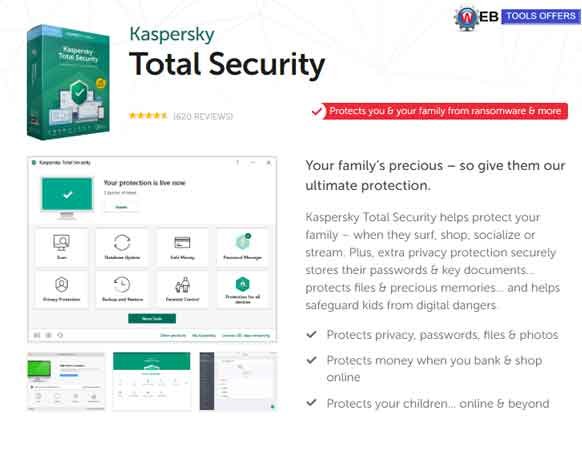 Kaspersky Total Security Coupons
