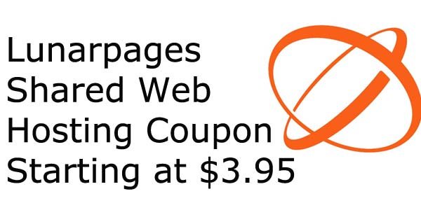 Lunarpages Shared Web Hosting Coupon