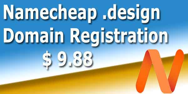 Namecheap .design domain discount code