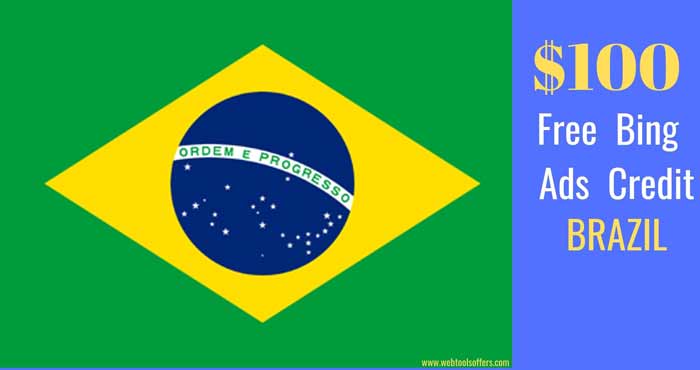 $100 Bing Ads Coupon Brazil users