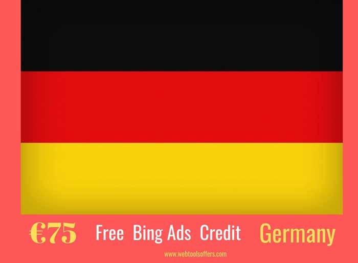 75 Euro Bing Ads Coupon German users