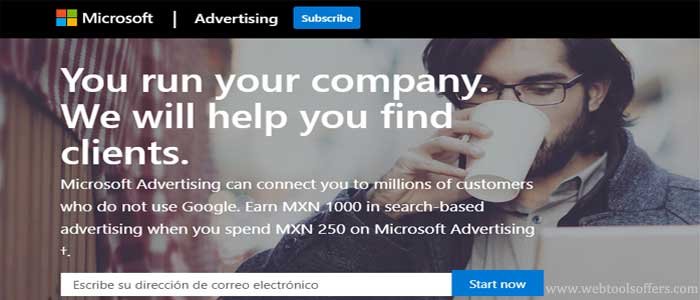MXN1000 Free Bing Ads Credits