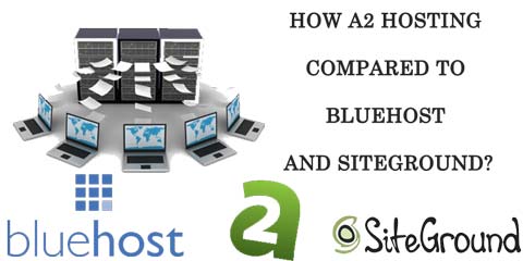 A2 Hosting and Bluehost and Siteground Comparison