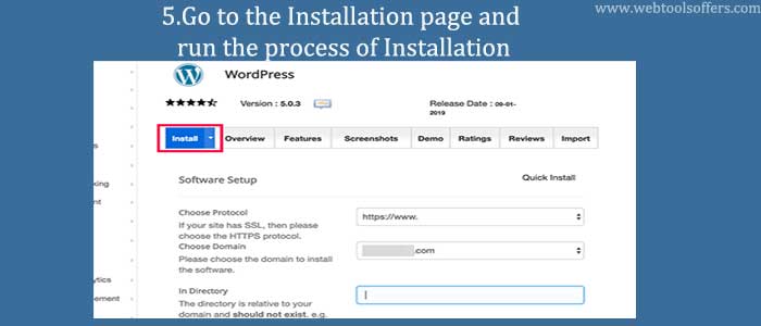 Go to Installation Page