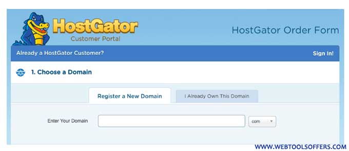 Hostgator Domain Register