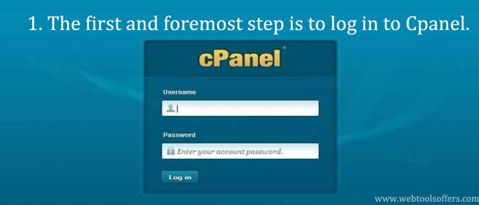 log in to Cpanel