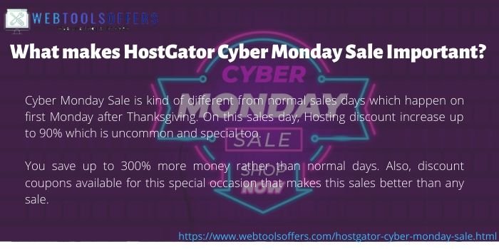 Why HostGator Cyber Monday Sale is important