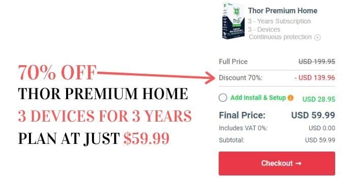 Thor premium discount coupons