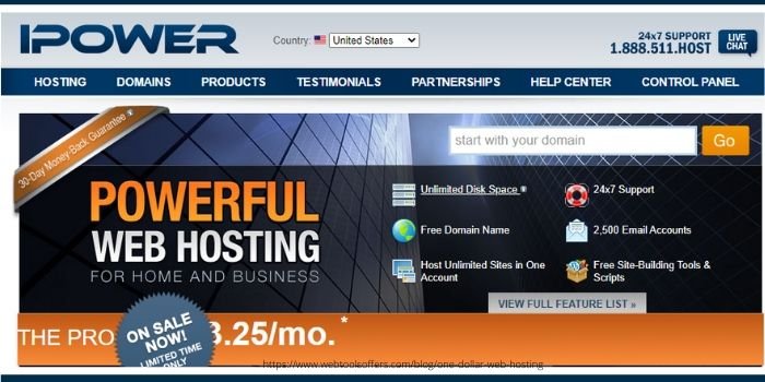 iPower $5 Web hosting