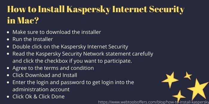 HOW TO INSTALL KASPERSKY Internet Security in Mac