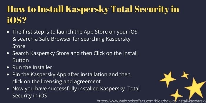 HOW TO INSTALL KASPERSKY Total Security in iOS