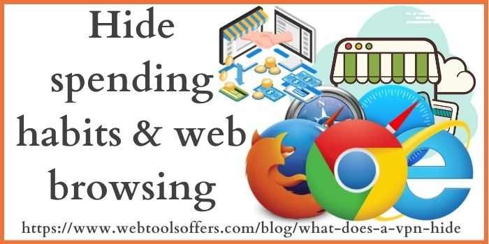 hide spending habit and web browsing