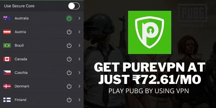 PLAY PUBG AFTER BAN IN INDIA with PureVPN