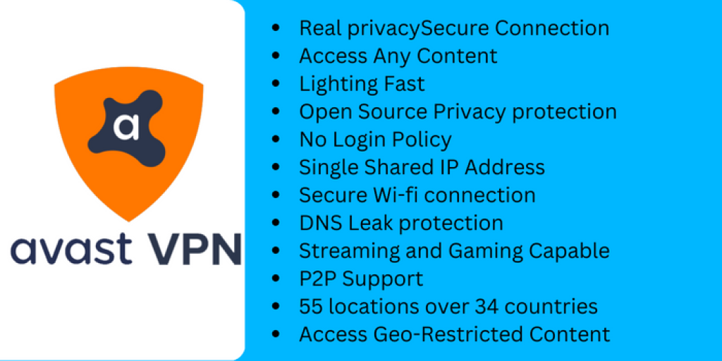 avast vpn Features