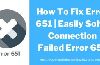 How To Fix Error 651
