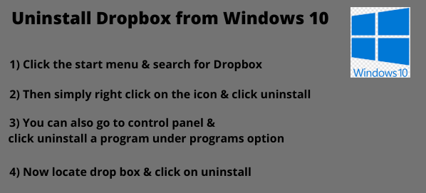 How To Uninstall Dropbox From WINDOWS 10 (2)