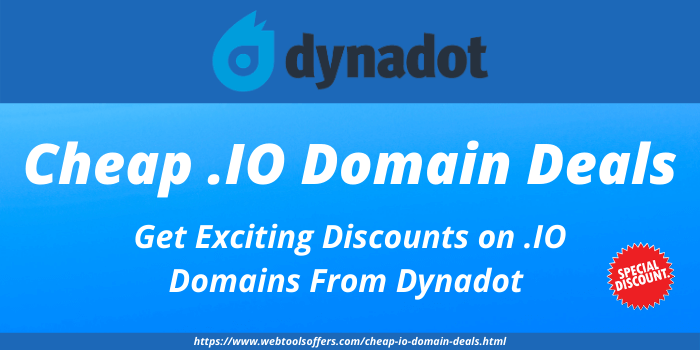 Cheap .IO Domain Deals with Dynadot
