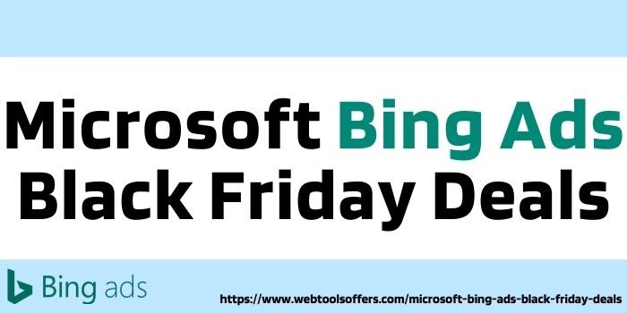 Microsoft Bing Ads Black Friday Deals