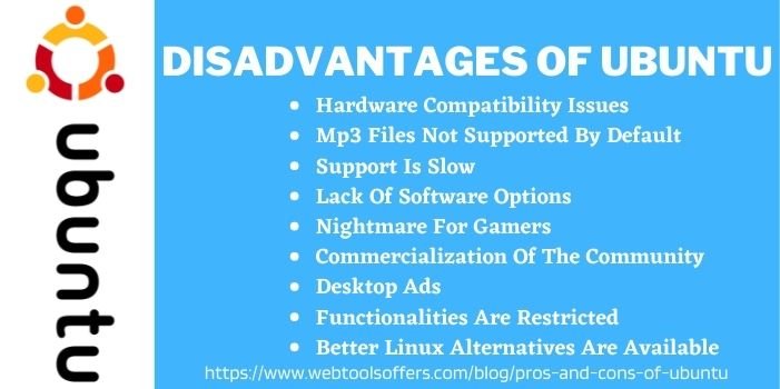 Disadvantages Of ubuntu