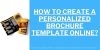 How To Create A Personalized Brochure Template Online