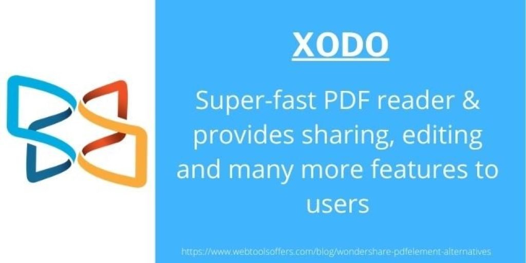 Wondershare PDFelement Alternative - XODO
