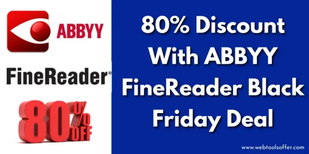 80% Discount With ABBYY FineReader Black Friday Deal