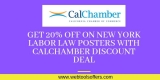 Get 20% Off on New York Labor Law Posters with CalChamber Discount Deal