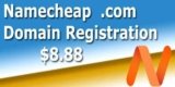 Namecheap .com Domain Registration Saving Deal